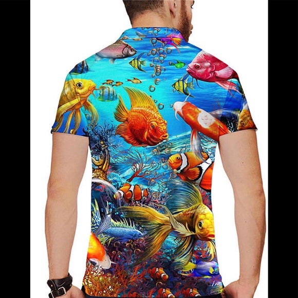 3D Printed Ocean Life T-Shirt - Picture 2 of 2